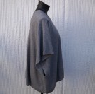 Stickad Grå Väst Kofta Kashmir/ullmix