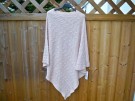 Beige Kabelstickad Poncho Kashmirmix