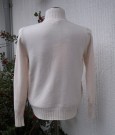 Vintervit Finstickad Tröja Med Polokrage Turtleneck
