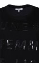Svart T-shirt Med Paljett text