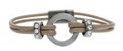 Sandbeige Läderarmband JUNETTE Dansk Smykkekunst