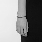 Elastiskt Grått Armband Velvet Silver Dansk Smykkekunst