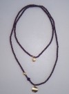 Långt Lila Halsband / Armband ALICE Purple Dansk Smykkekunst