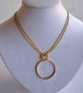 Halsband CIRCLE Guld. Dansk Smykkekunst