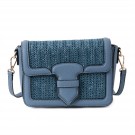 Svart liten axelremsväska clutch