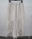 Beige Linnebyxor Vida Ben Med Sprund. Made in Italy