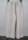 Beige Linnebyxor Vida Ben Med Sprund. Made in Italy