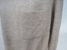 Beige Stickad Tröja Med Lång Ärm