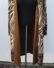 Mönstrad Kappa Kimono Brun Beige
