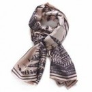 BELLA BALLOU Scarf Feather Rose/coffee