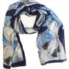 Sjal/scarf Lovely Blue Silk