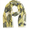 Sjal/scarf Soft Yellow Silk