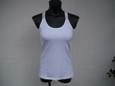 Vitt Linne Med Lurexband TARA Ze-Ze