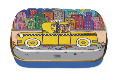 Art-box. Liten metallask. James Rizzi