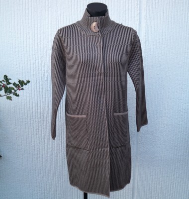 Mönstrad Kappa Beige/Svart