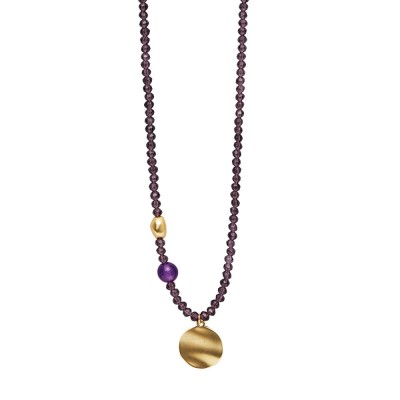 Långt Lila Halsband / Armband ALICE Purple Dansk Smykkekunst
