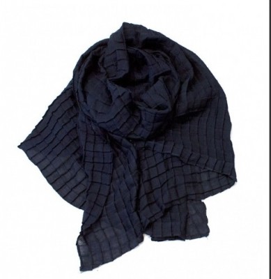 Marinblå Plisserad Scarf Rosenvinge