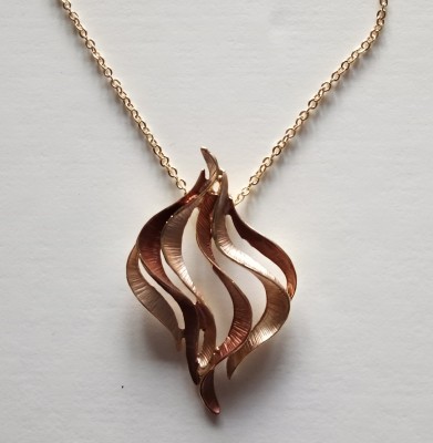 Halsband Guld Brun Mix
