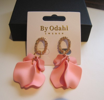 By Odahl Örhängen Rosa Blad