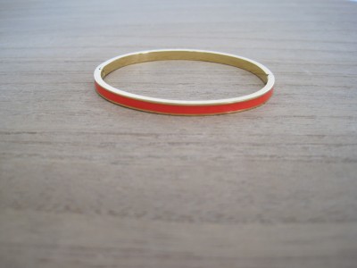 By Odahl Orange Stelt Stålarmband