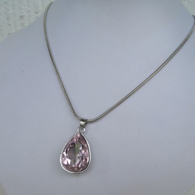 Kort Halsband Rosa Droppe