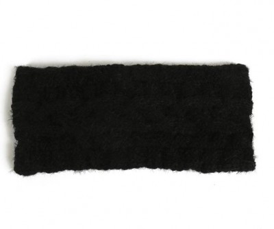 Svart Stickat Pannband