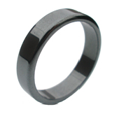 Slät Hematitring Unisex Magnani Smyckesdesign