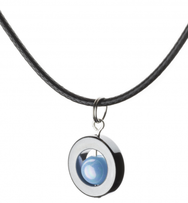 Halsband Hematit Med Turkos Pärla Selma Magnani Smyckesdesign