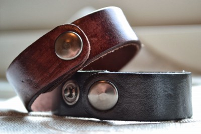 Svart Läderarmband Ifni design