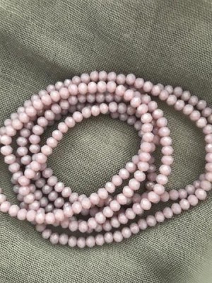 Elastiskt Halsband/armband Ljunglila Pärlor Lotta Design of Sweden